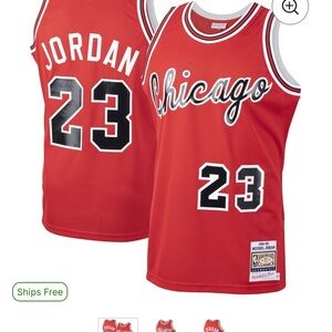 Mitchell & Ness Red Chicago Jersey